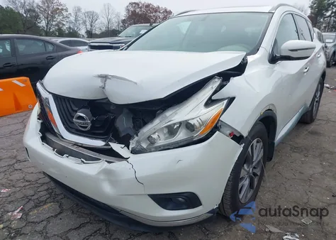2016 Nissan Murano Sv z USA, uszkodzony, nr VIN 5N1AZ2MG3GN127248